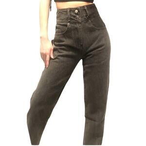 Lulus High Waist Cropped Skinny Mickie Jeans Sz Lg Dark Grey 😍😍😍